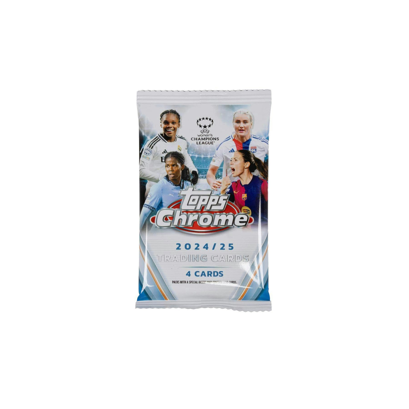2024/25 Topps Chrome UEFA Women's Champions League Soccer Blaster Pack