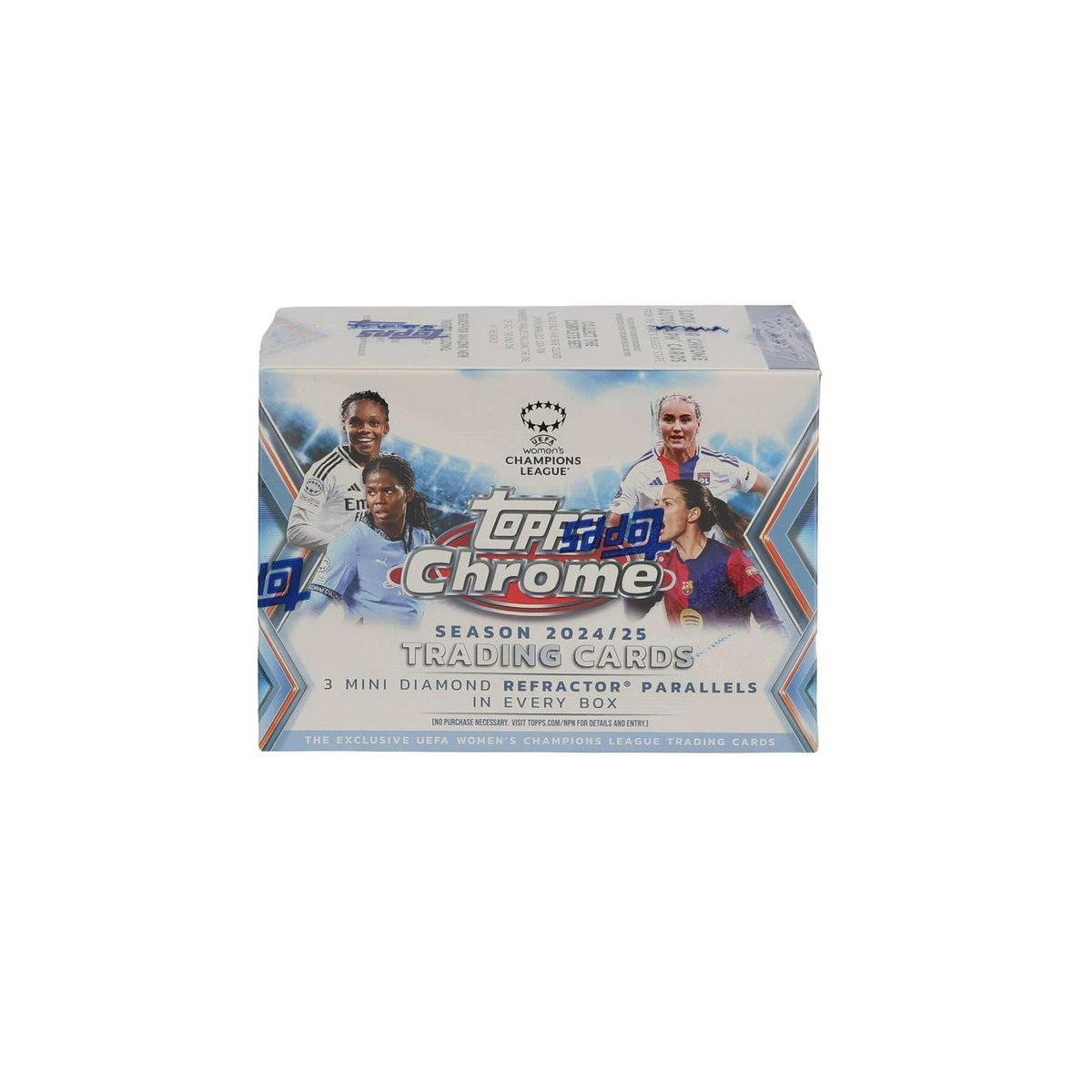 2024/25 Topps Chrome UEFA Women's Champions League Soccer Blaster 40-Box Case