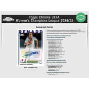 2024/25 Topps Chrome UEFA Women's Champions League Soccer Hobby Box