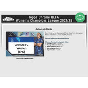 2024/25 Topps Chrome UEFA Women's Champions League Soccer Hobby 12-Box Case