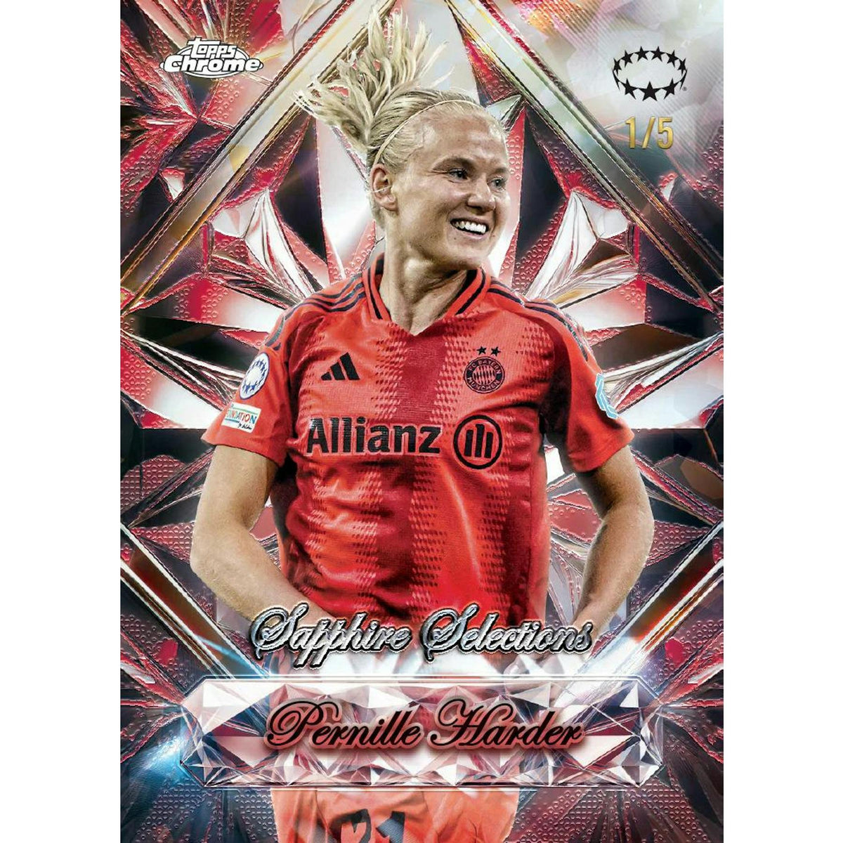 2024/25 Topps Chrome Sapphire UEFA Women's Champions League Soccer Hobby Box