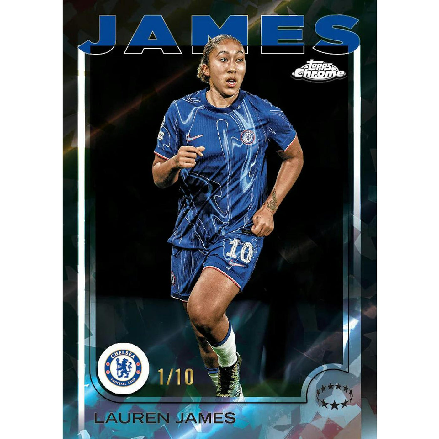2024/25 Topps Chrome Sapphire UEFA Women's Champions League Soccer Hobby 10-Box Case