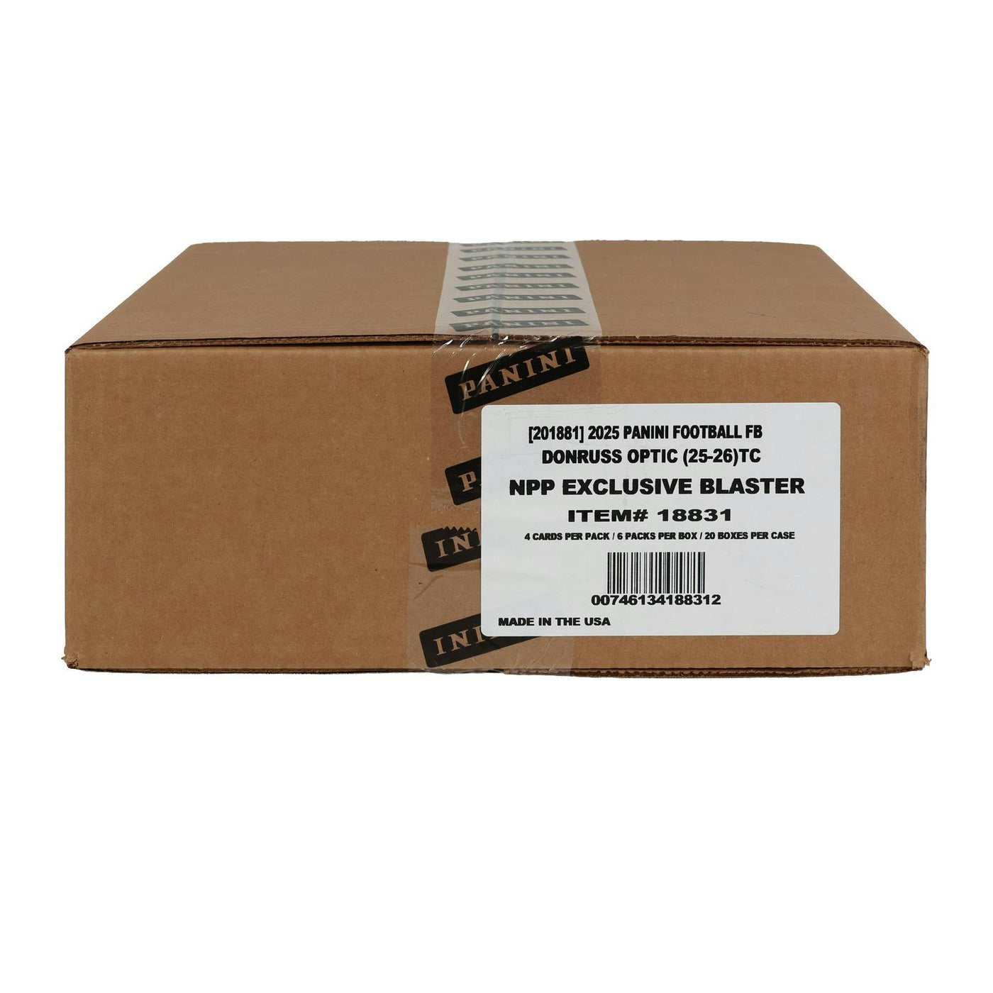 2025 Panini Donruss Optic Football Blaster 20-Box Case (Purple Shock Parallels!)