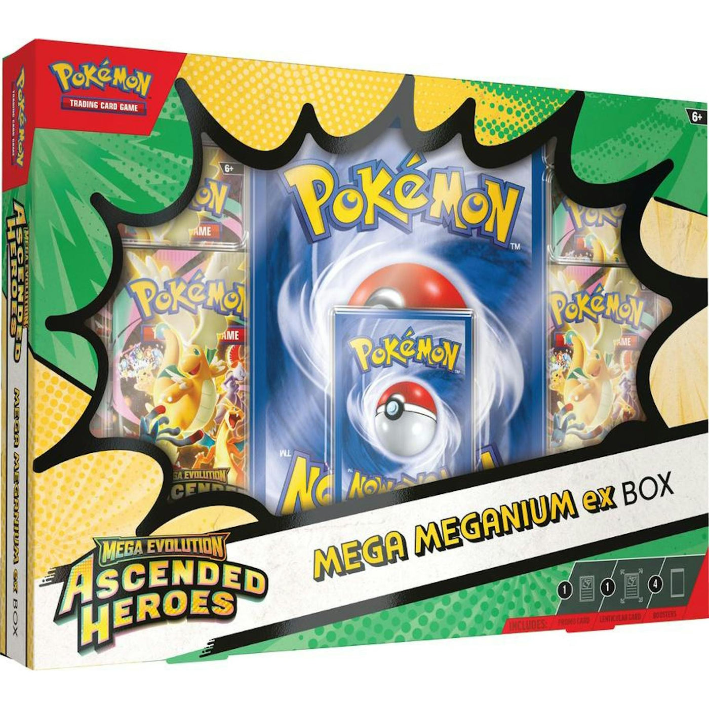 Pokemon Mega Evolution: Ascended Heroes Mega Meganium/Emboar/Feraligatr ex Box
