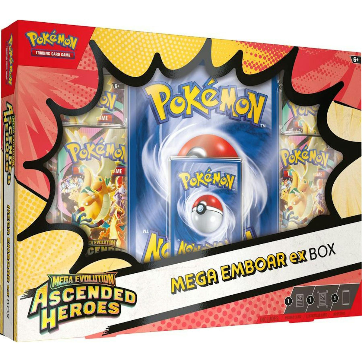 Pokemon Mega Evolution: Ascended Heroes Mega Meganium/Emboar/Feraligatr ex Box