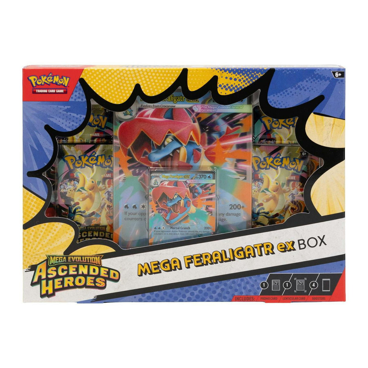 Pokemon Mega Evolution: Ascended Heroes Mega Meganium/Emboar/Feraligatr ex Box