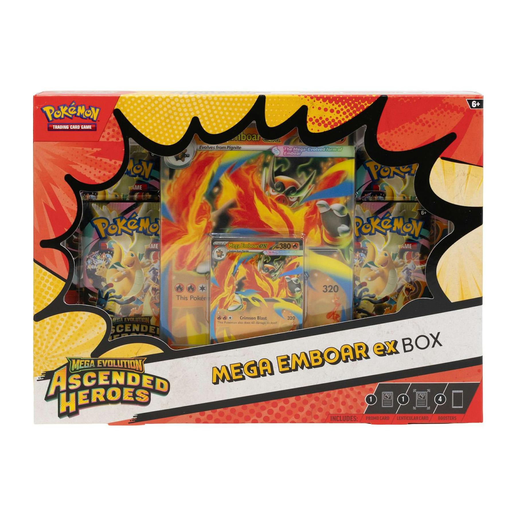 Pokemon Mega Evolution: Ascended Heroes Mega Meganium/Emboar/Feraligatr ex Box