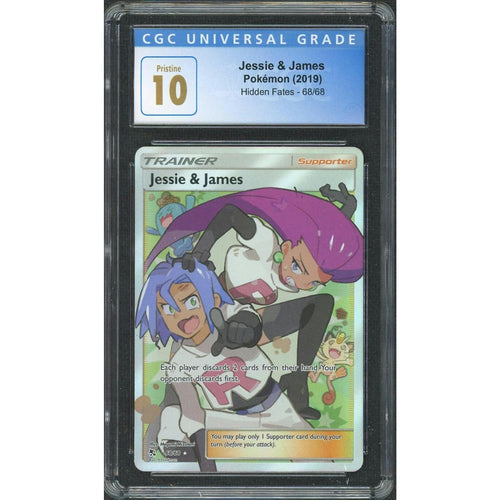 2019 Pokemon Hidden Fates Jessie & James #68 CGC 10 Pristine