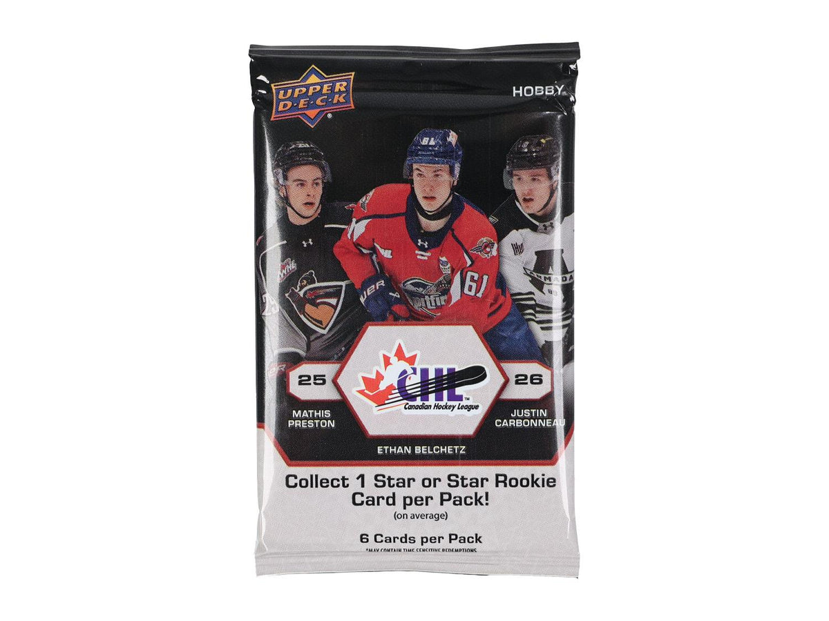 2025/26 Upper Deck CHL Hockey Hobby Pack