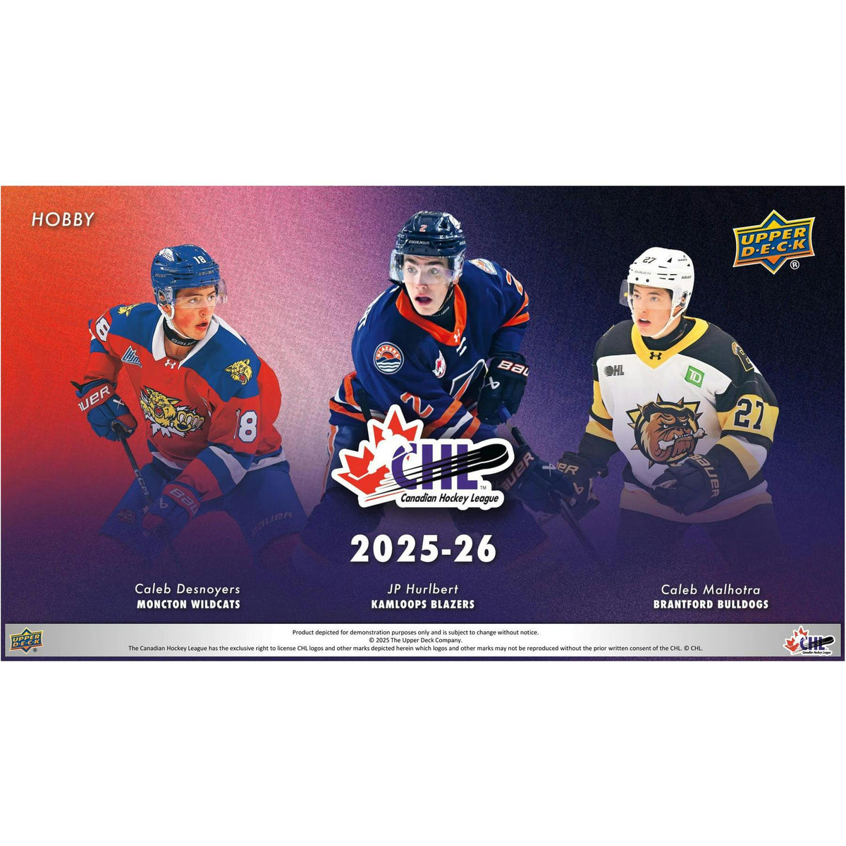 2025/26 Upper Deck CHL Hockey Hobby Pack