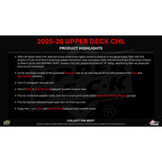 2025/26 Upper Deck CHL Hockey Hobby 16-Box Case
