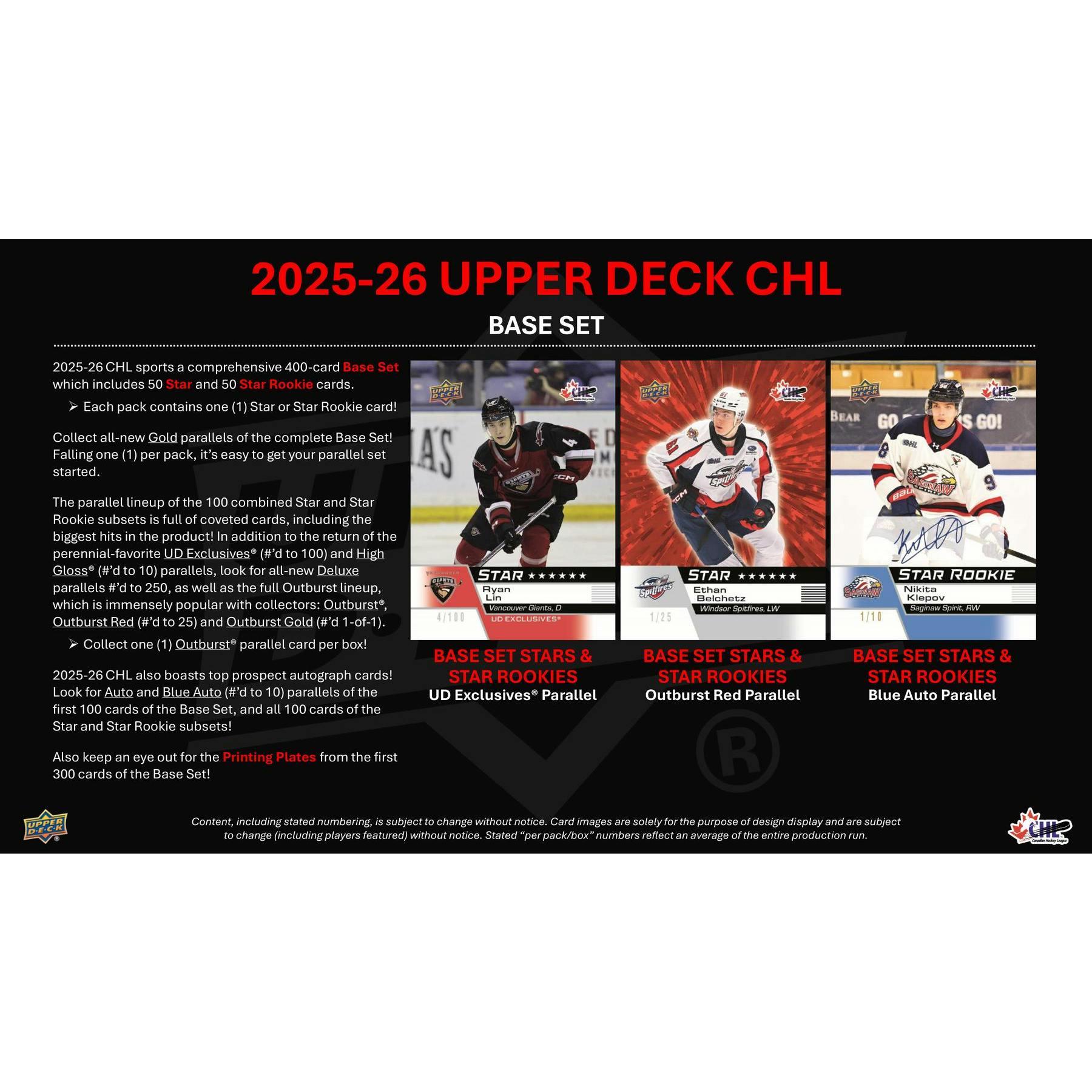 2025/26 Upper Deck CHL Hockey Hobby Box