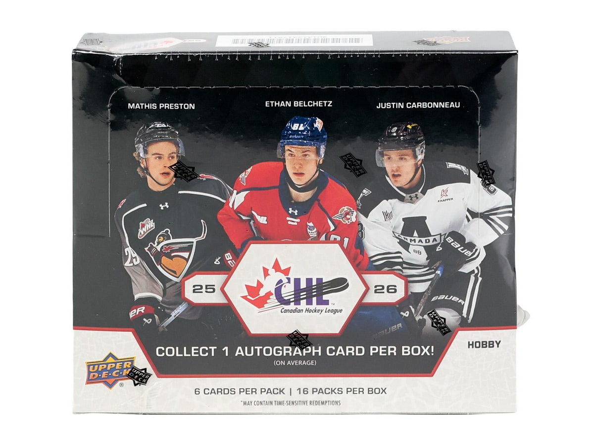 2025/26 Upper Deck CHL Hockey Hobby Box