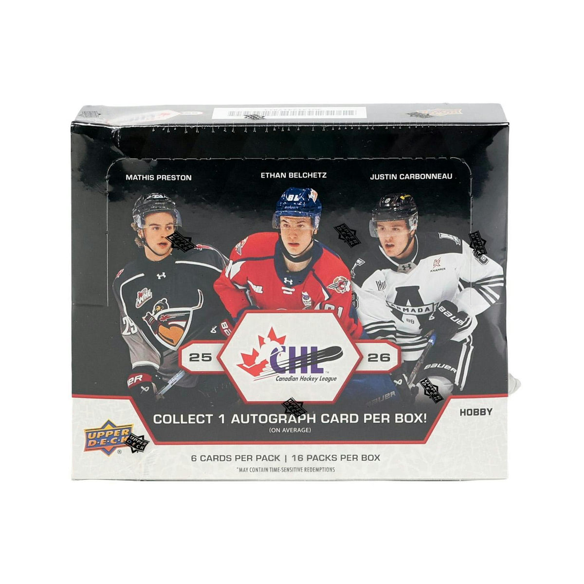 2025/26 Upper Deck CHL Hockey Hobby Box