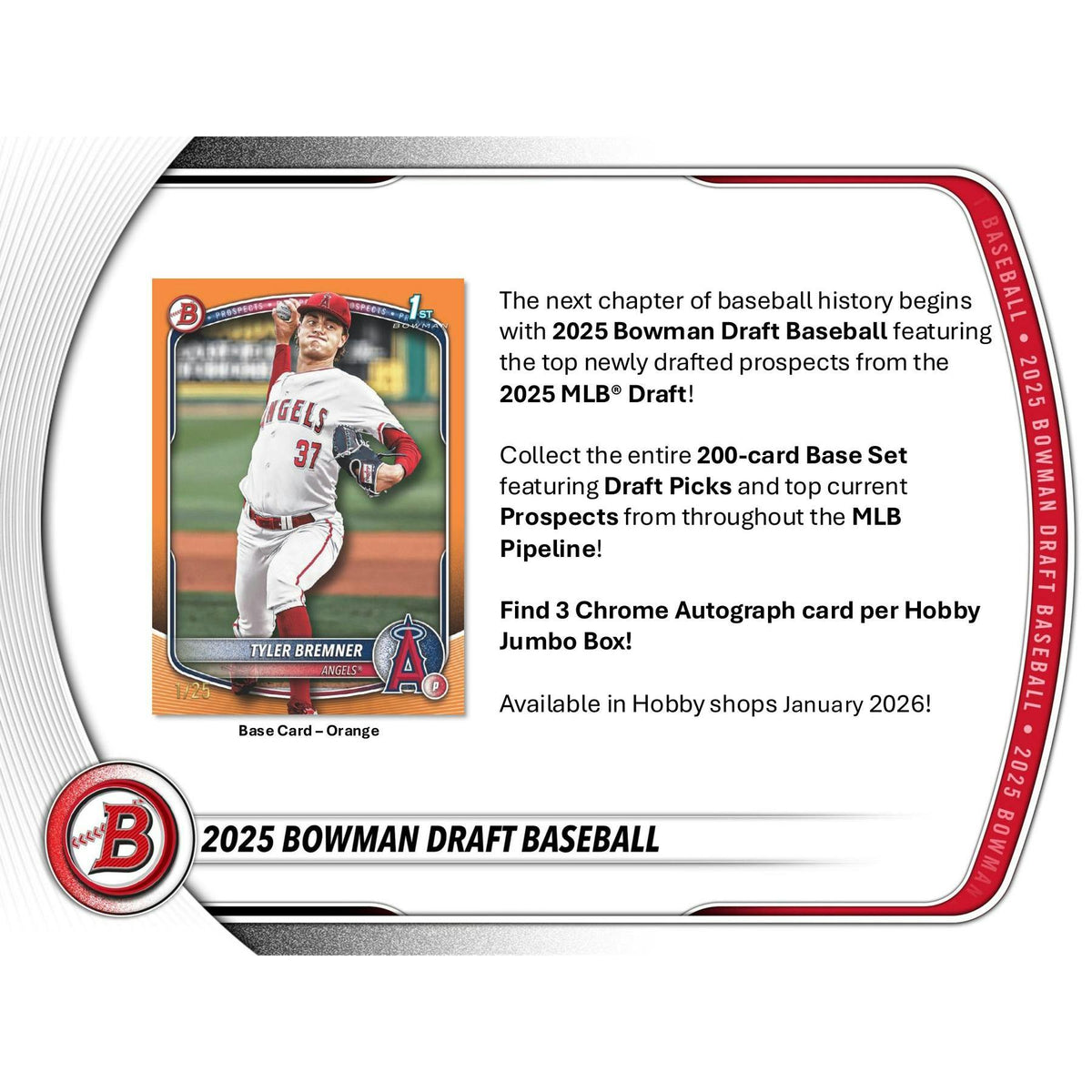 2025 Bowman Draft Baseball Hobby Jumbo Box
