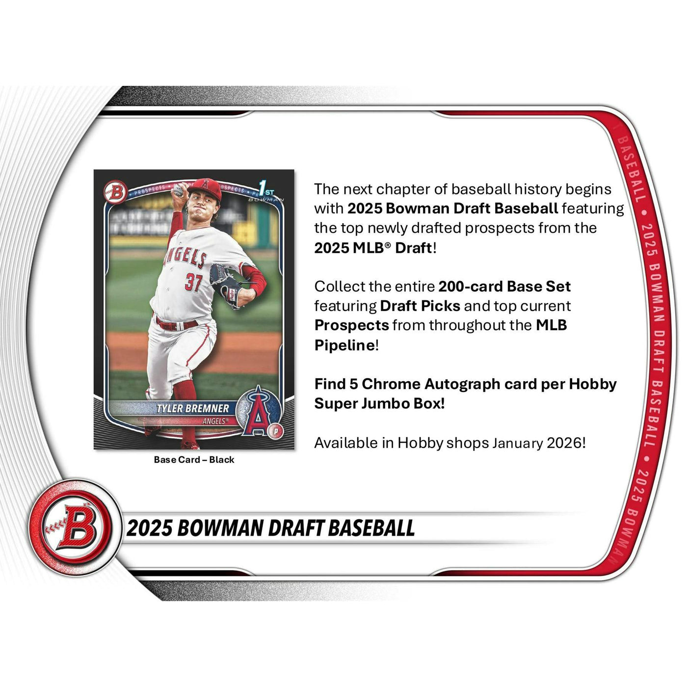 2025 Bowman Draft Baseball Super Jumbo 6-Box Case