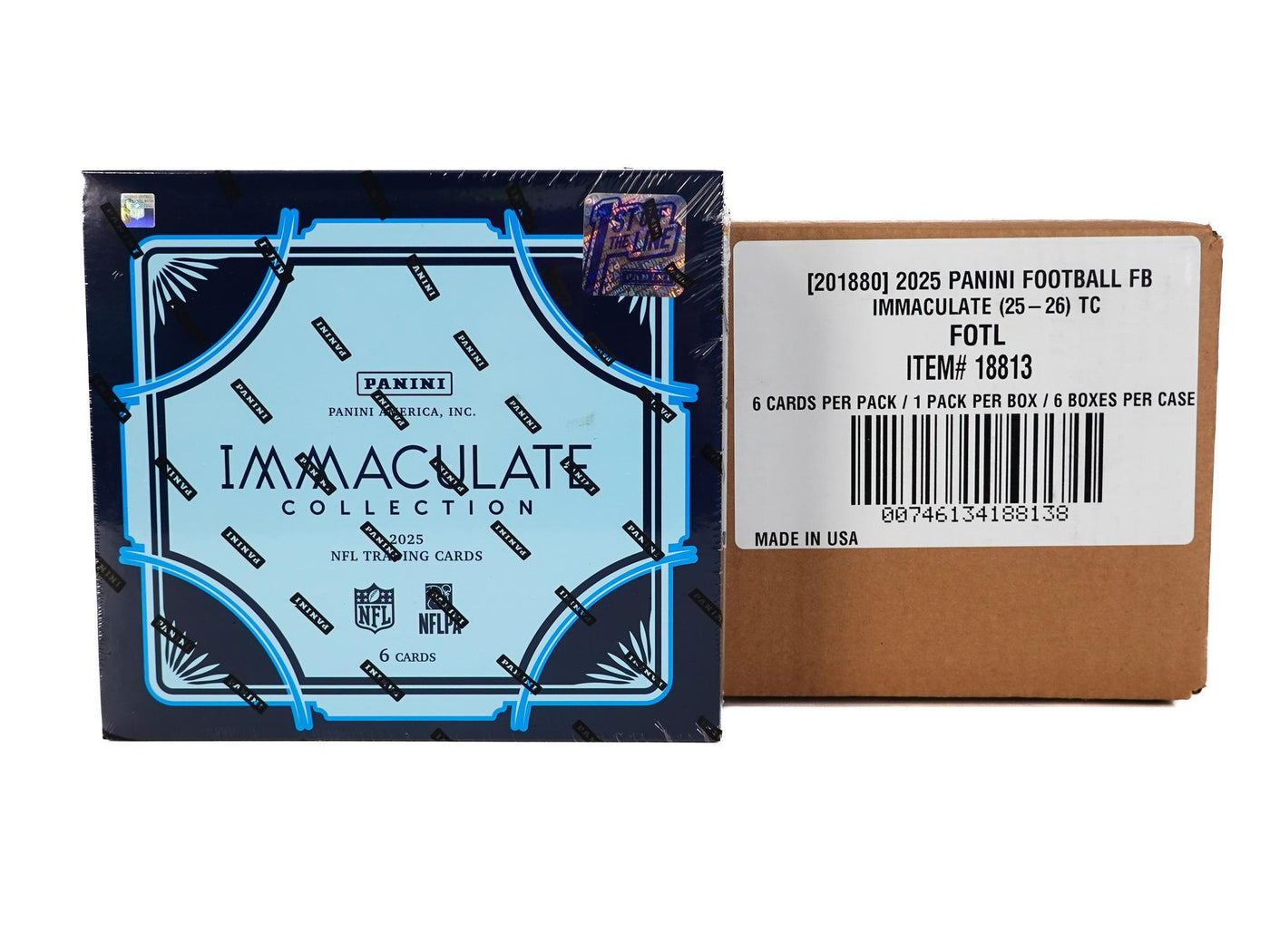 2025 Panini Immaculate Football 1st Off The Line FOTL Hobby 6-Box Case