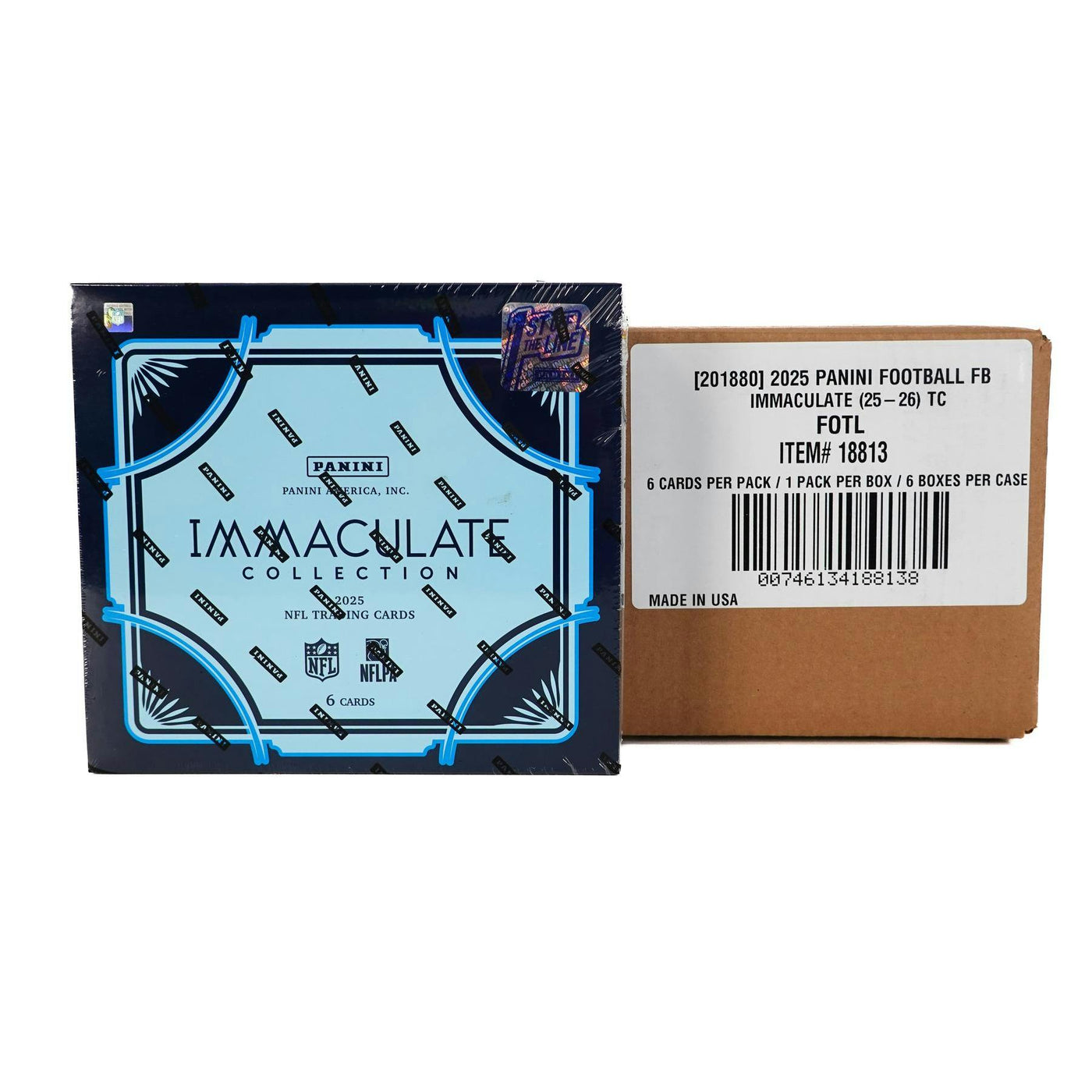 2025 Panini Immaculate Football 1st Off The Line FOTL Hobby 6-Box Case