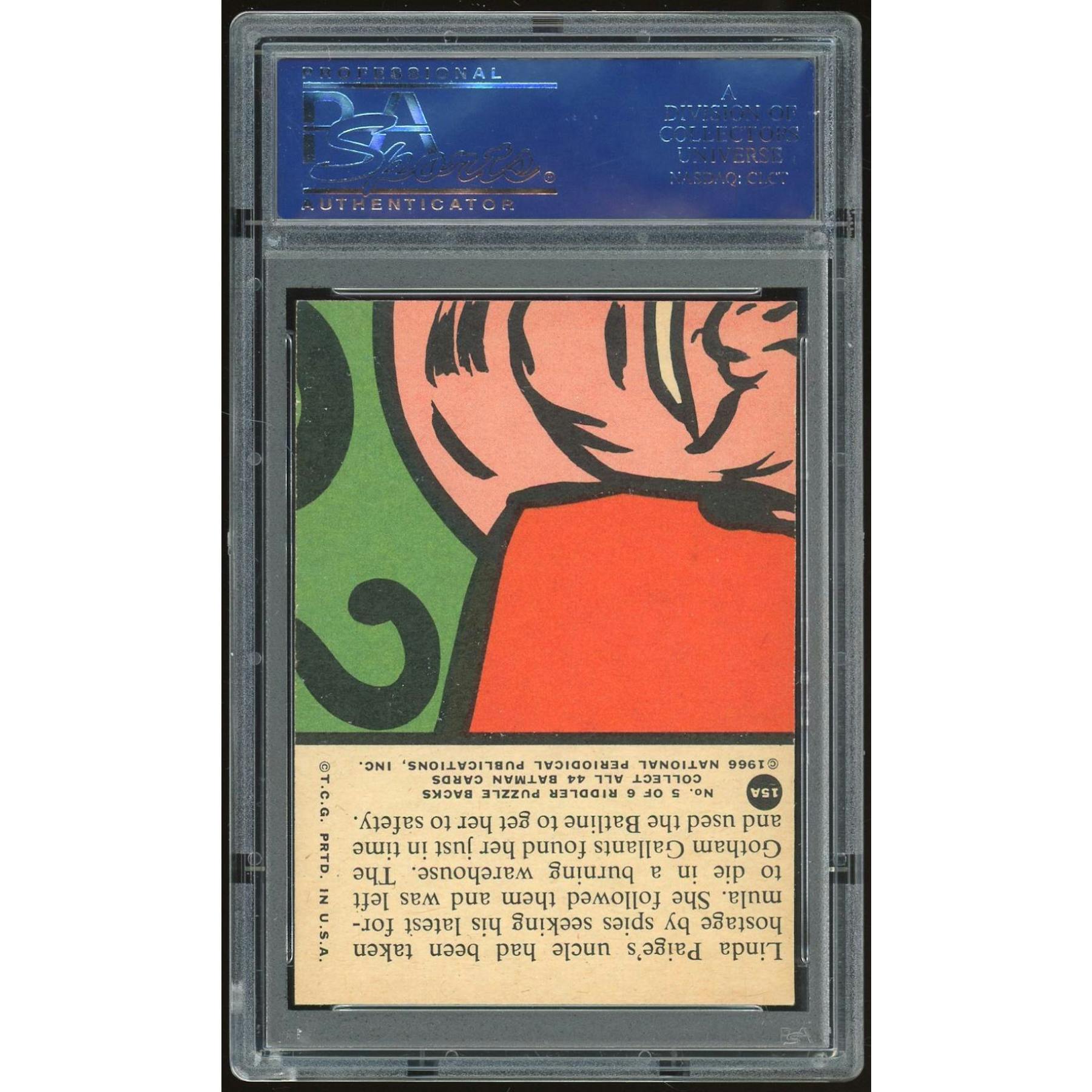 1966 Topps Red Batman #15A Gotham Gallants PSA 8 *6825 (Reed Buy)