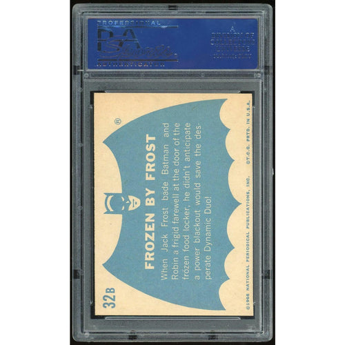 1966 Topps Blue Batman #32B Frozen By Frost PSA 7 *2338 (Reed Buy)