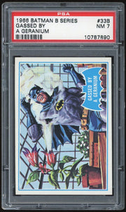 1966 Topps Blue Batman #33B Gassed by a Geranium PSA 7 *7890 (Reed Buy)
