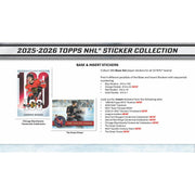 2025/26 Topps NHL Hockey Sticker Collection 50-Pack 16-Box Case