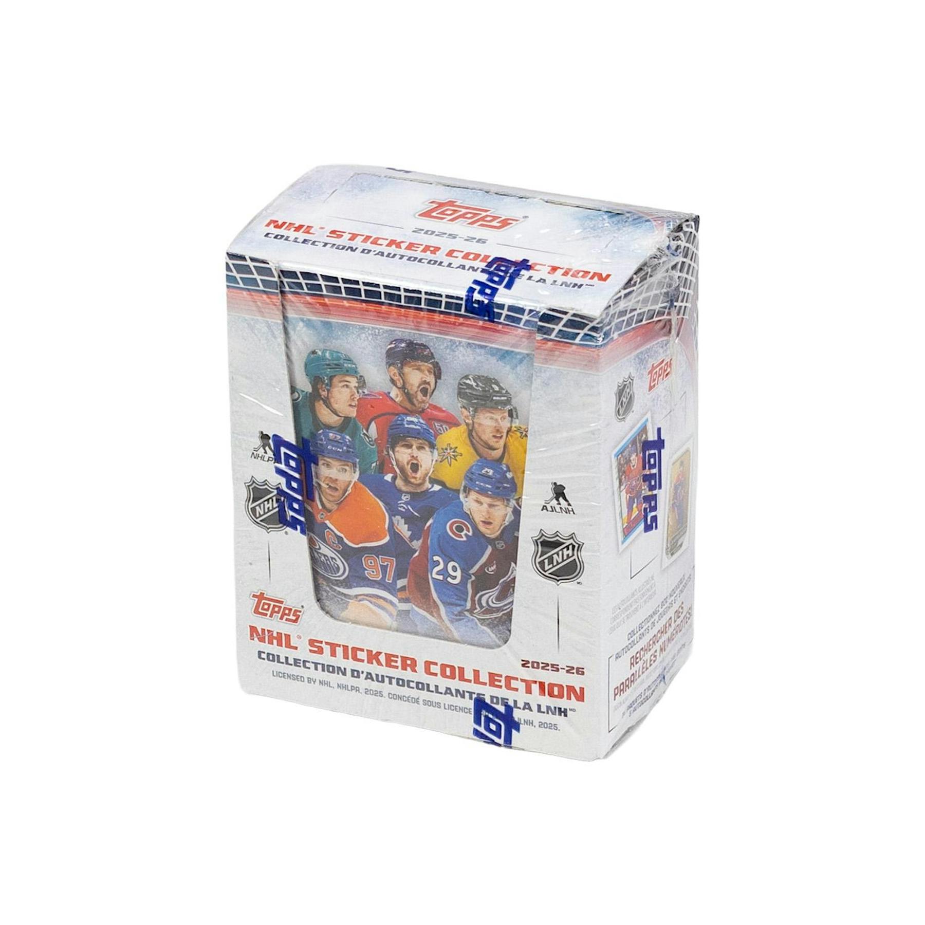 2025/26 Topps NHL Hockey Sticker Collection 50-Pack 16-Box Case