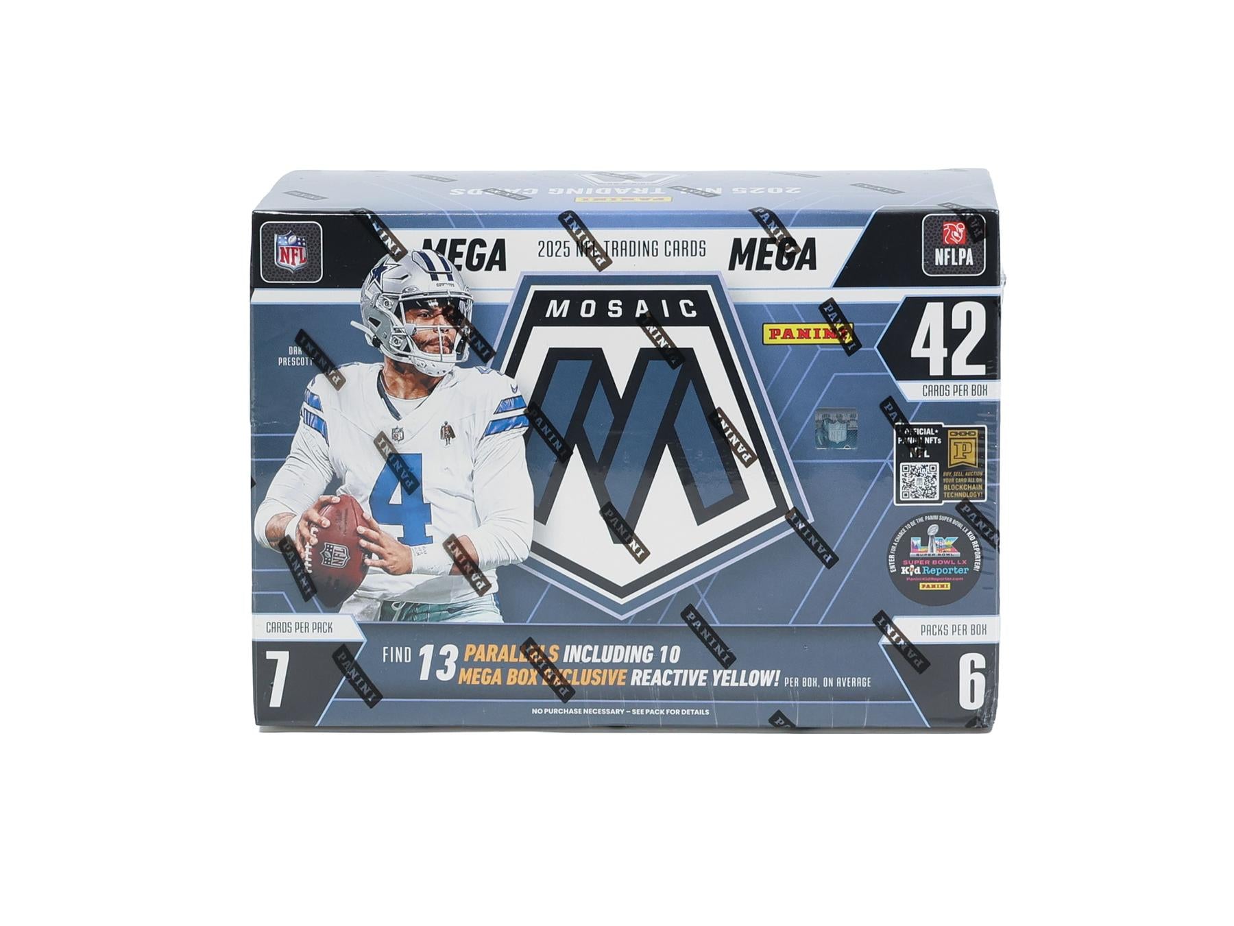 2025 Panini Mosaic Football Mega Box (Reactive Yellow Parallels!)