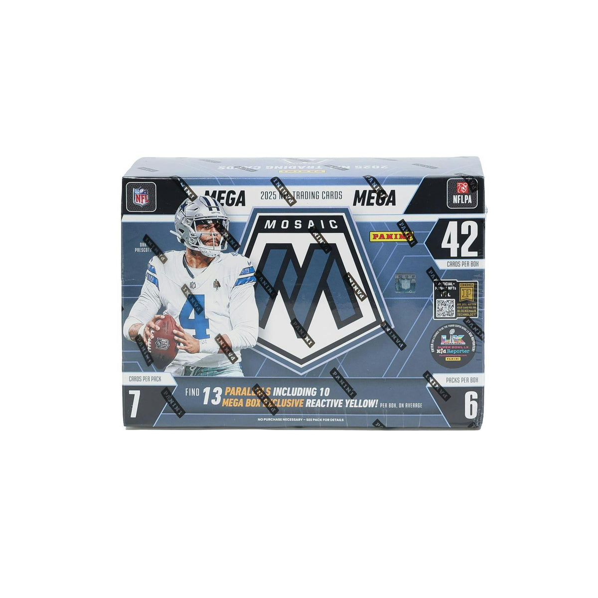 2025 Panini Mosaic Football Mega Box (Reactive Yellow Parallels!)