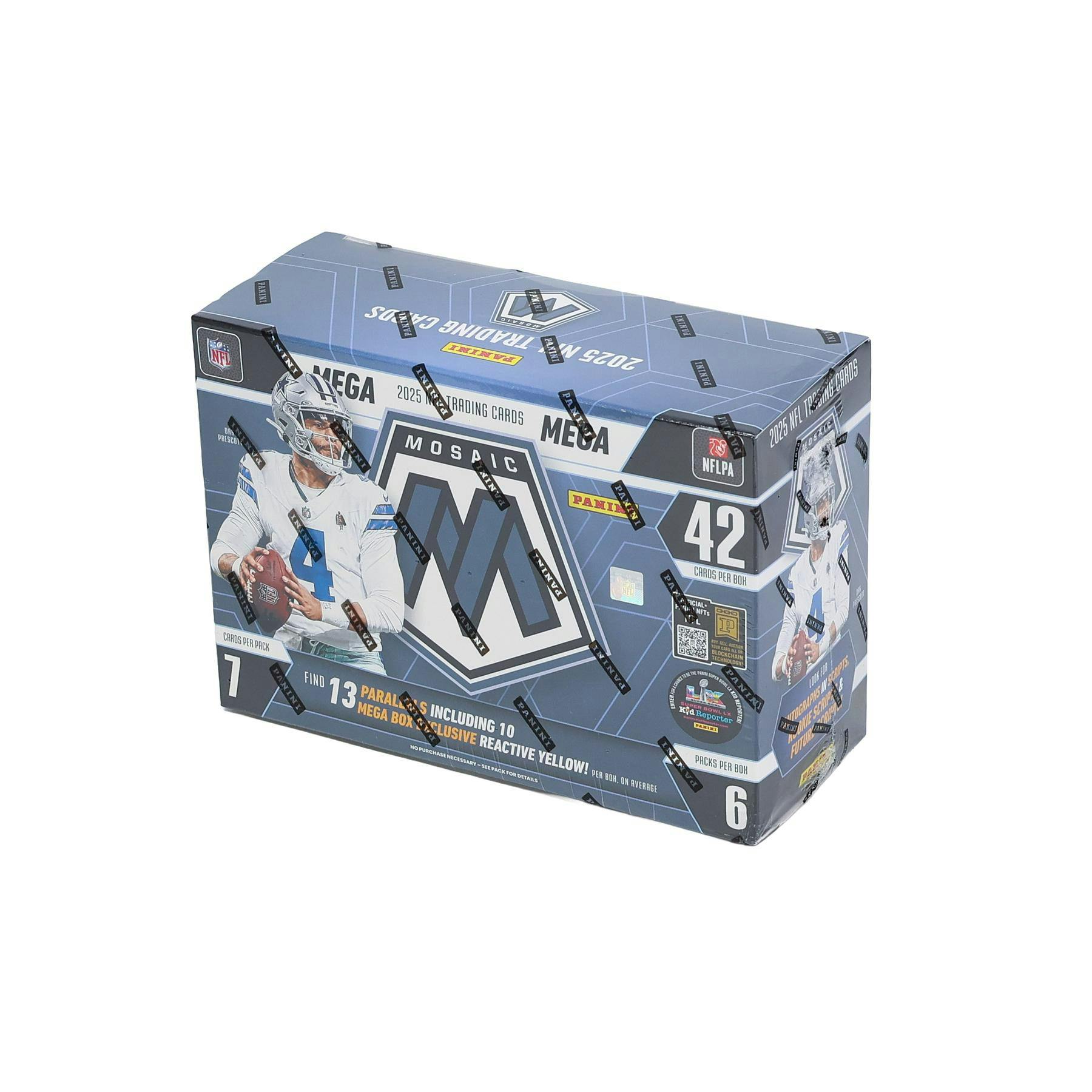 2025 Panini Mosaic Football Mega Box (Reactive Yellow Parallels!)