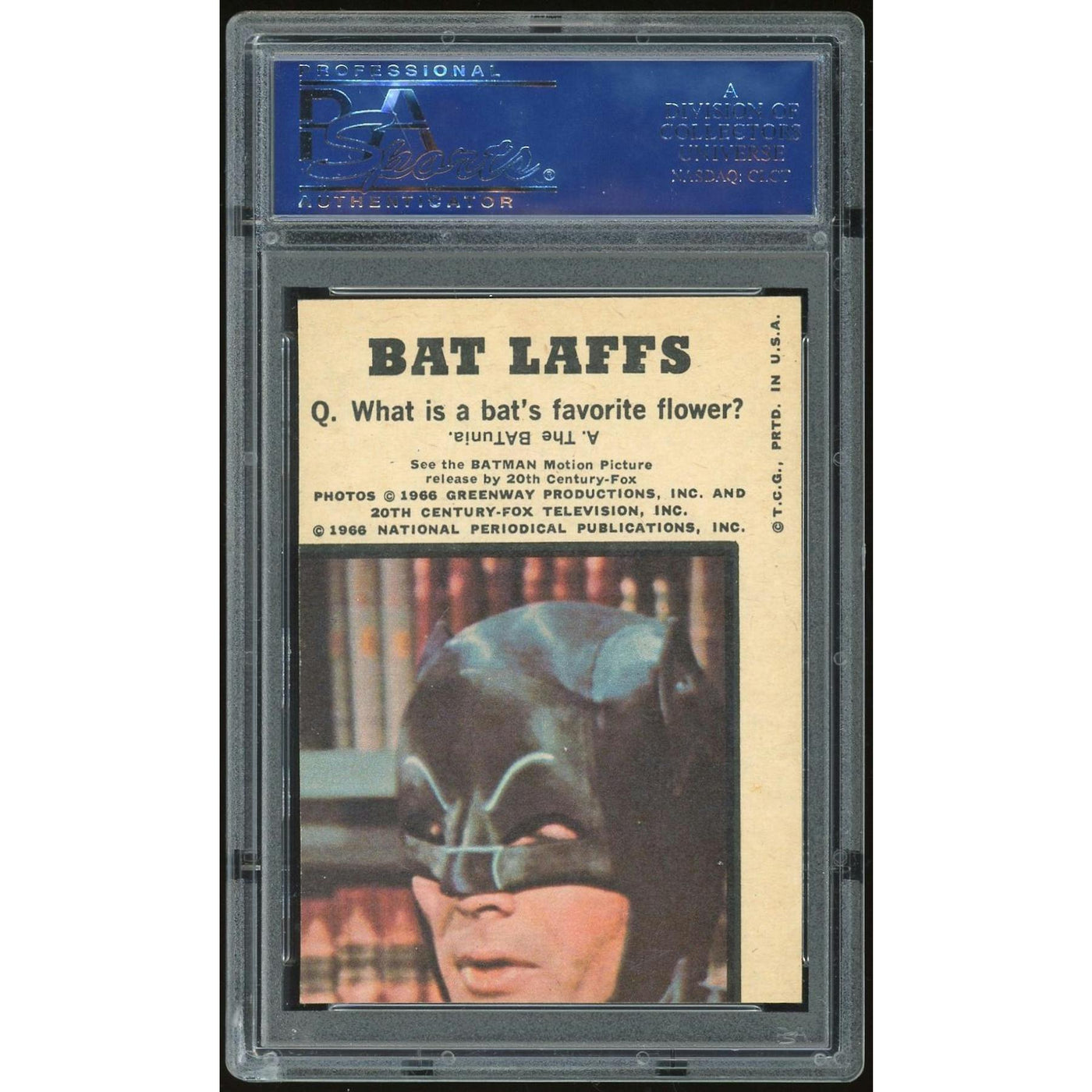1966 Topps Batman Color Puzzle Back #15 Batman & Robin PSA 7 *6410 (Reed Buy)