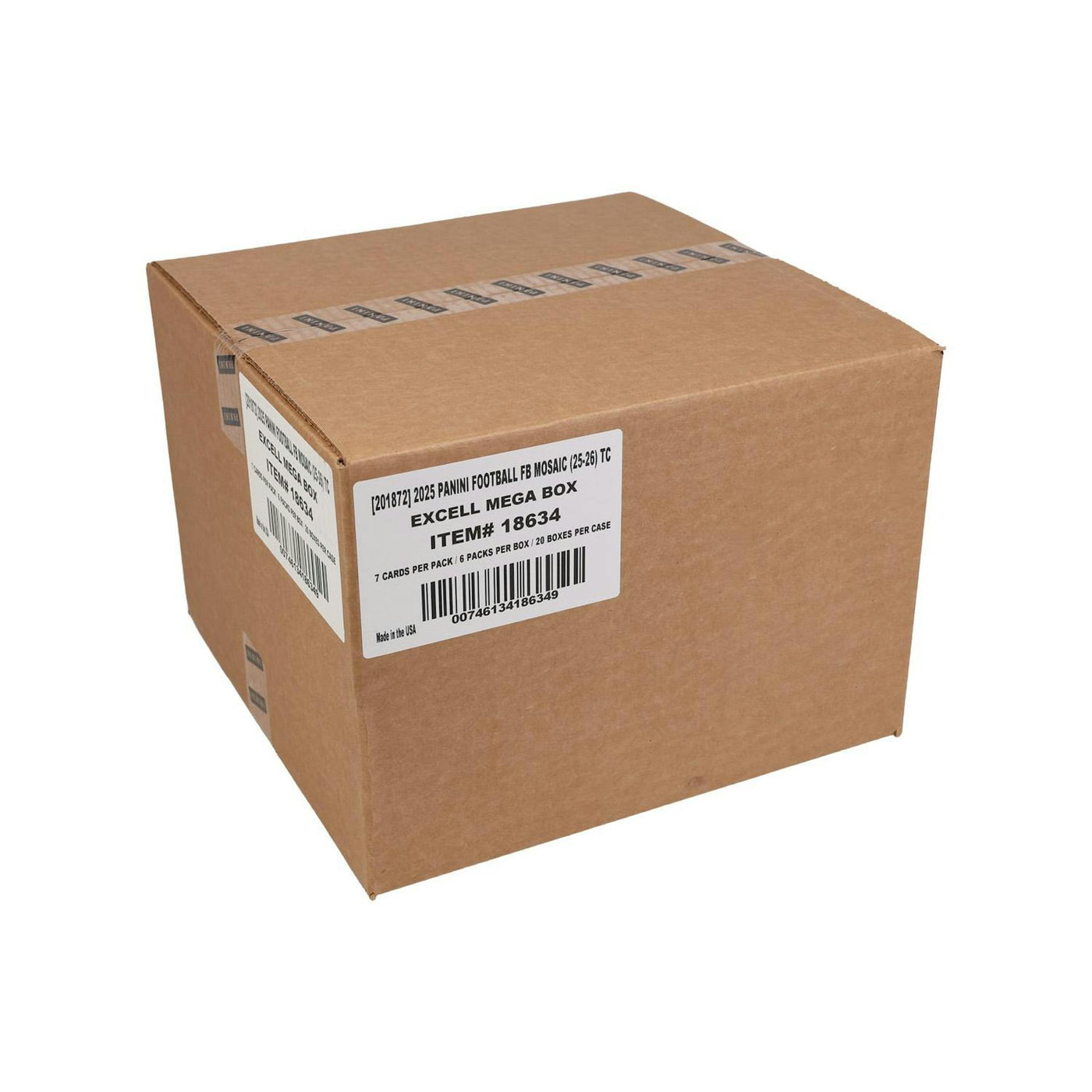 2025 Panini Mosaic Football Mega 20-Box Case (Reactive Yellow Parallels!)