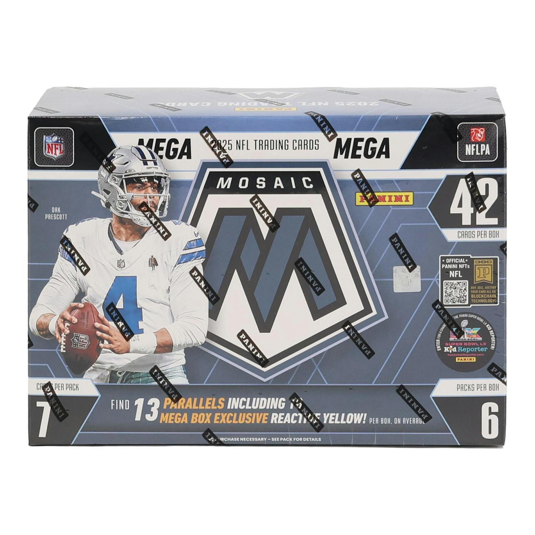 2025 Panini Mosaic Football Mega 20-Box Case (Reactive Yellow Parallels!)