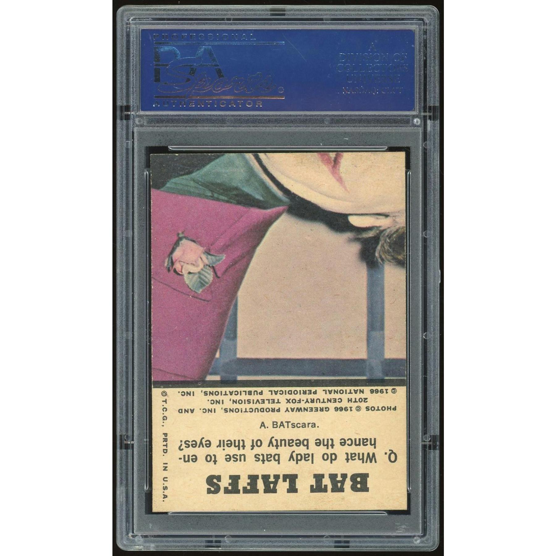 1966 Topps Batman Color Puzzle Back #47 Penguin, Joker, Bruce Wayne PSA 7 *4636 (Reed Buy)
