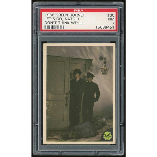 1966 Donruss Green Hornet #30 Let's Go, Kato PSA 7 *9451 (Reed Buy)