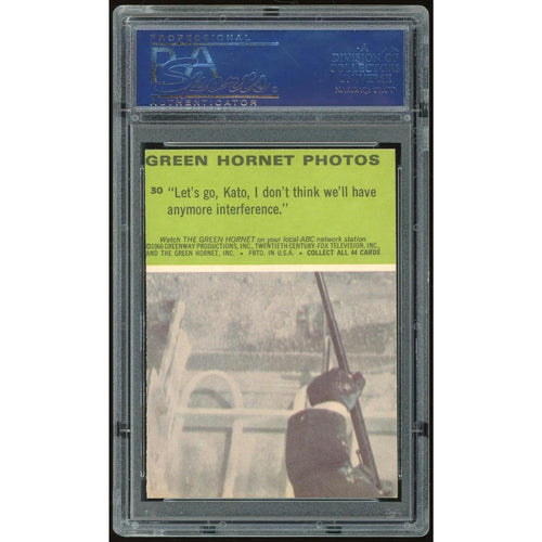 1966 Donruss Green Hornet #30 Let's Go, Kato PSA 7 *9451 (Reed Buy)