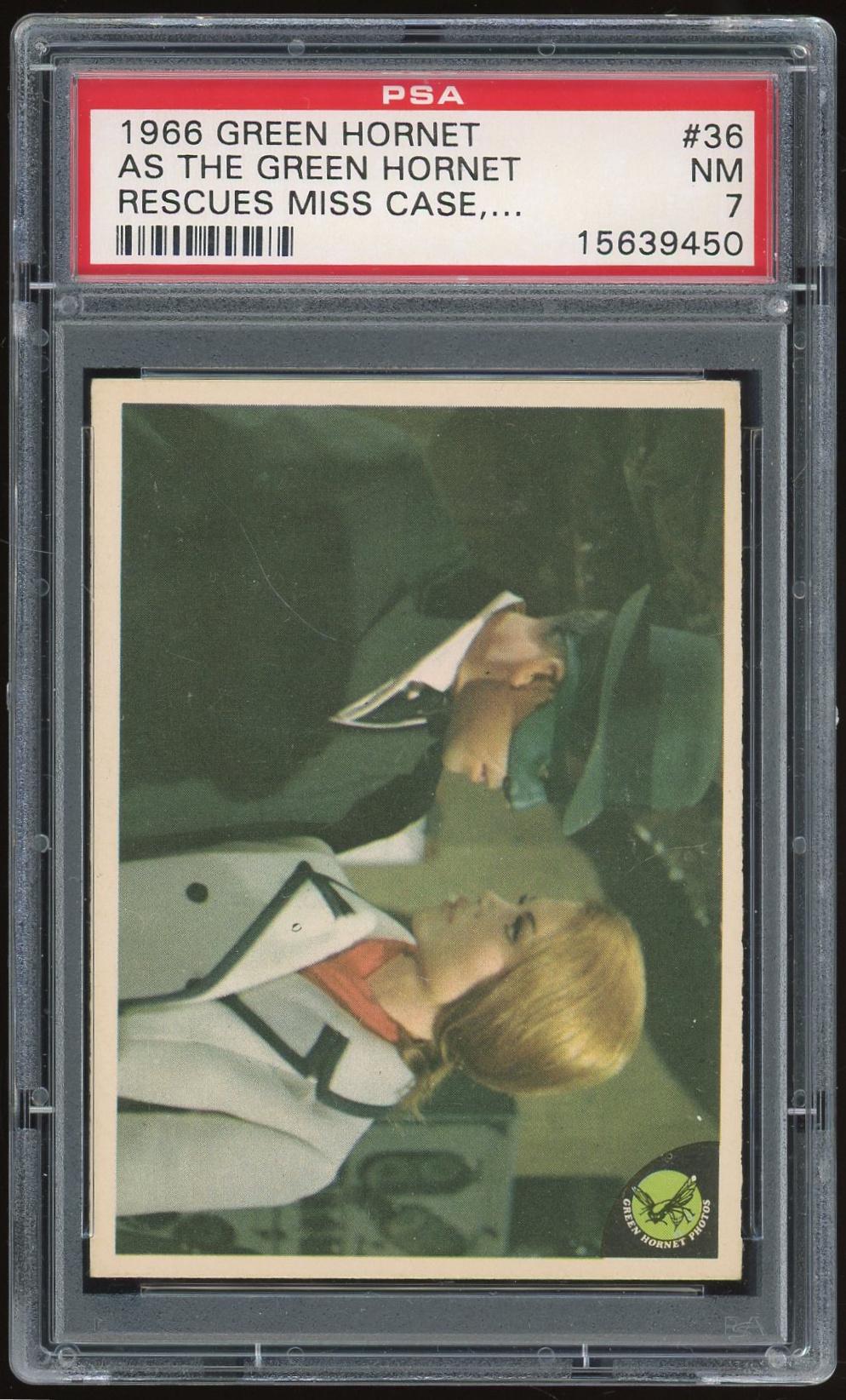 1966 Donruss Green Hornet #36 As the Green Hornet PSA 7 *9450 (Reed Buy)