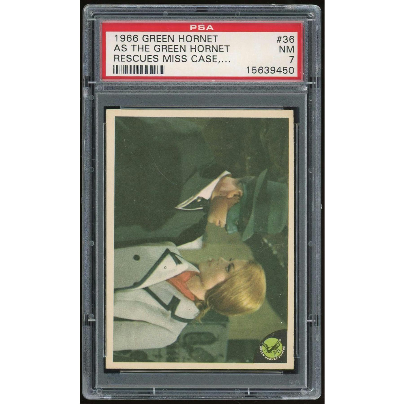 1966 Donruss Green Hornet #36 As the Green Hornet PSA 7 *9450 (Reed Buy)