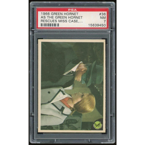 1966 Donruss Green Hornet #36 As the Green Hornet PSA 7 *9450 (Reed Buy)