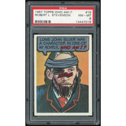 1967 Topps Who Am I? #16 Robert L. Stevenson PSA 8 *7016 (Reed Buy)