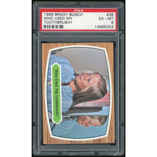 1969 Topps Brady Bunch #38 Who Used My Toothbrush? PSA 6 *5303 (Reed Buy)