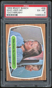1969 Topps Brady Bunch #38 Who Used My Toothbrush? PSA 6 *5303 (Reed Buy)