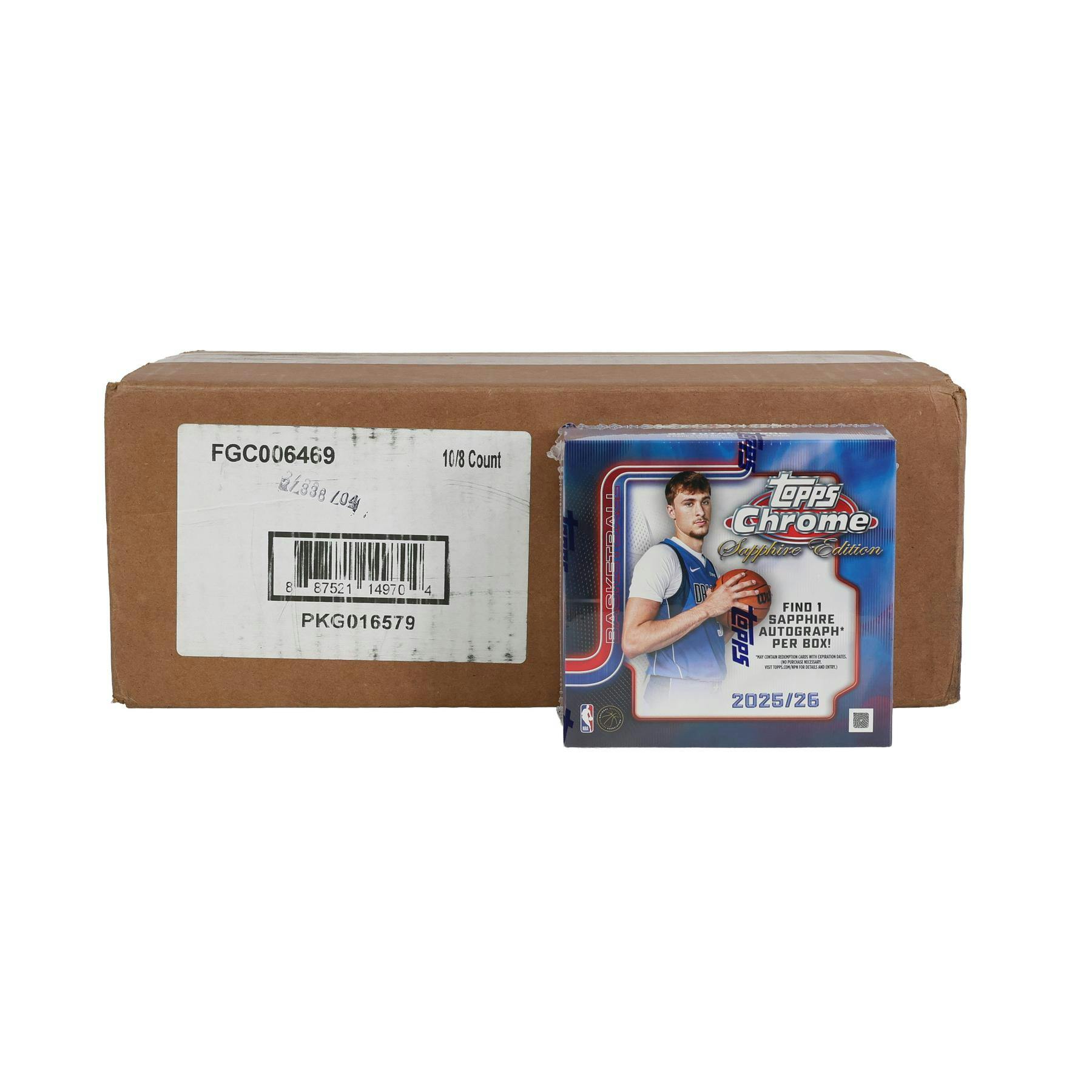2025/26 Topps Chrome Sapphire Edition Basketball 10-Box Case
