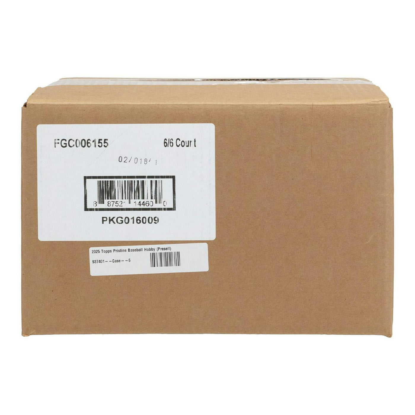 2025 Topps Pristine Baseball Hobby 6-Box Case