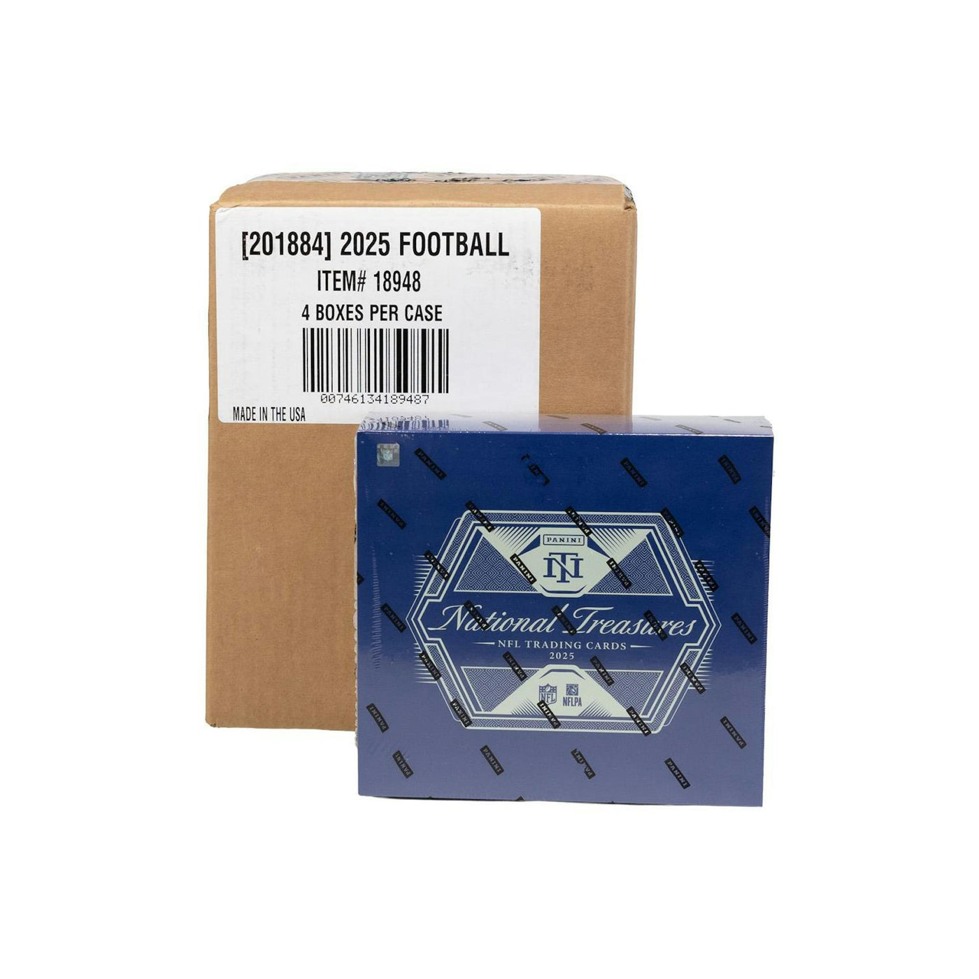 2025 Panini National Treasures Football Hobby 4-Box Case