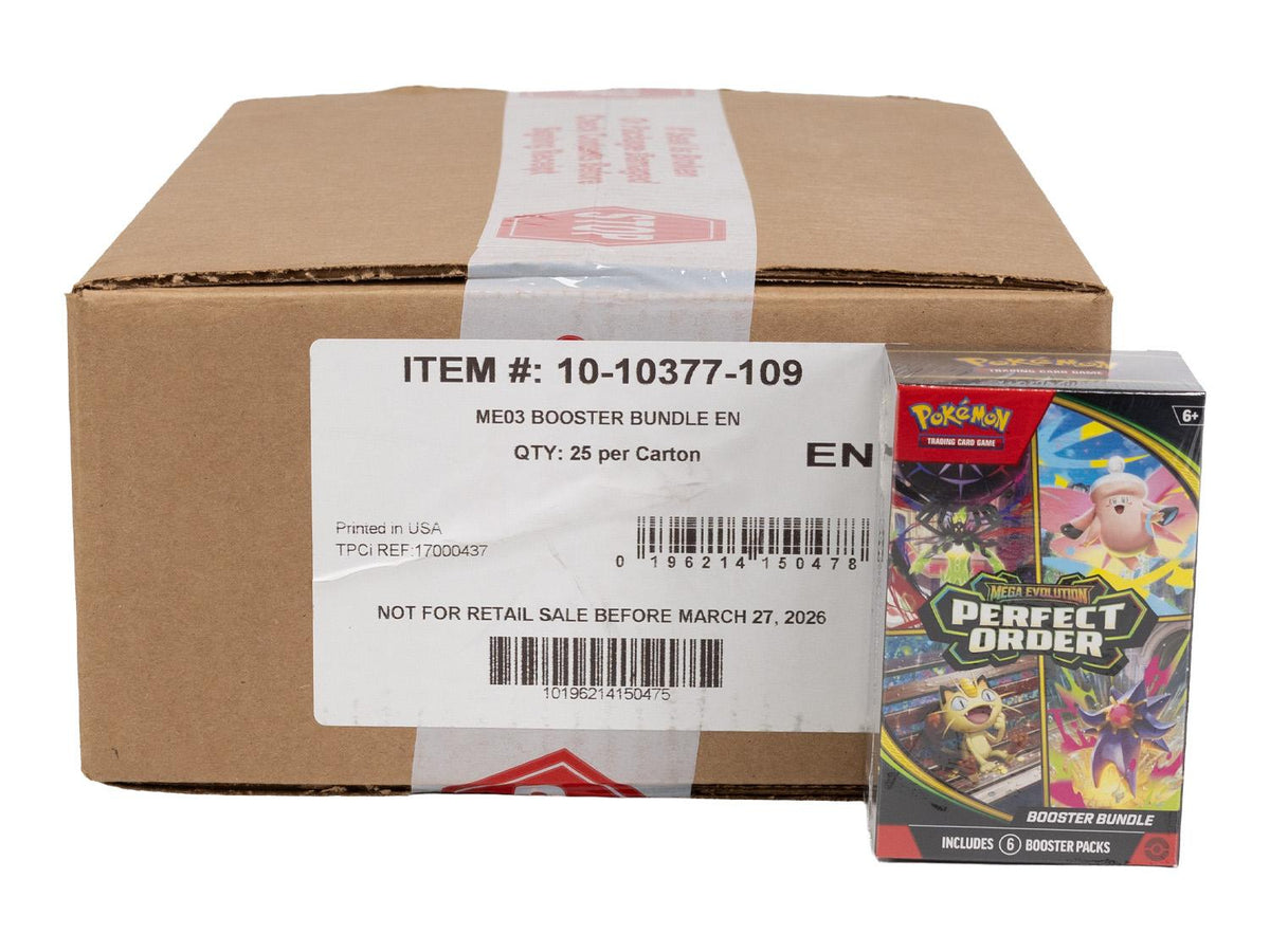 Pokemon Mega Evolution: Perfect Order 6-Pack Booster 25-Bundle Case