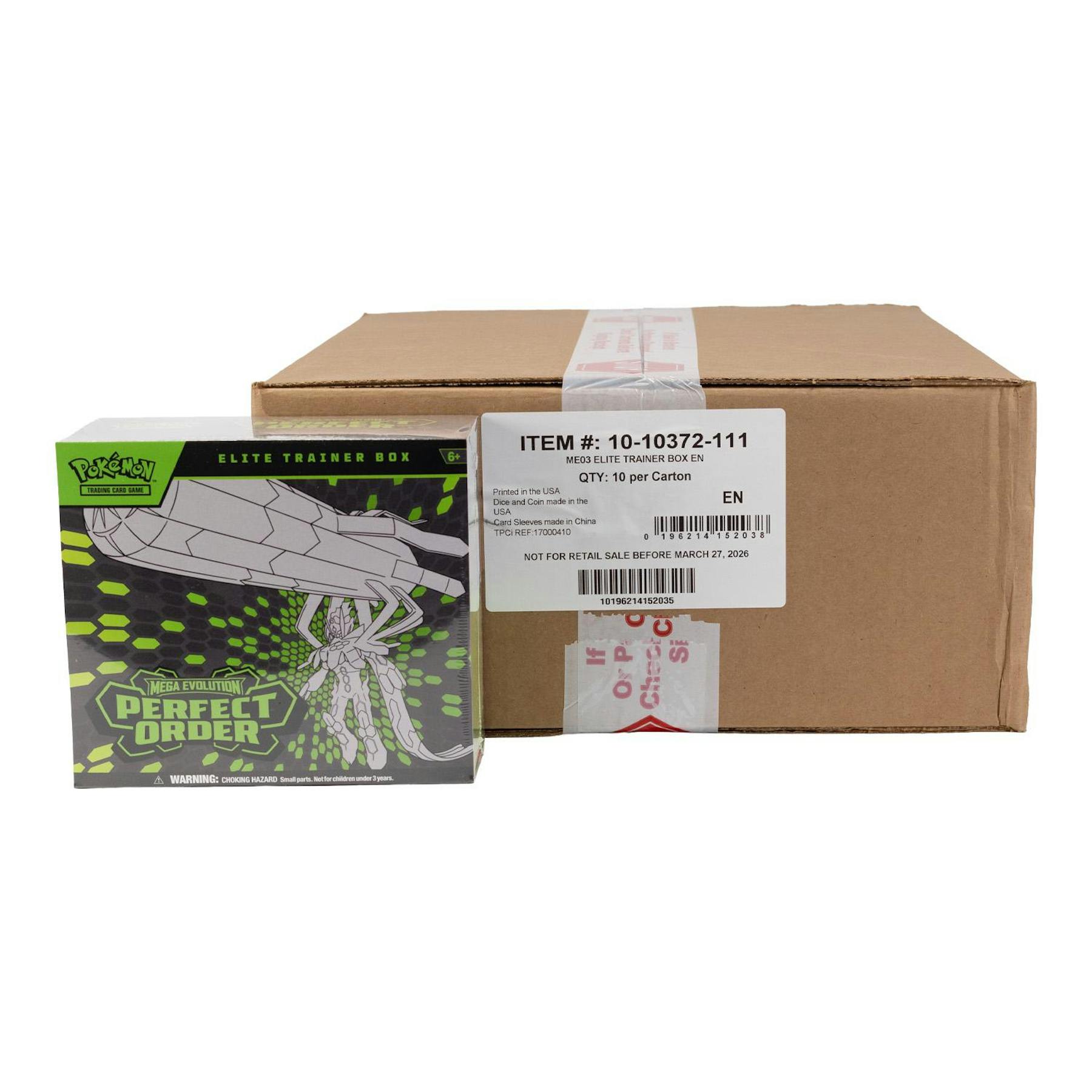 Pokemon Mega Evolution: Perfect Order Elite Trainer 10-Box Case