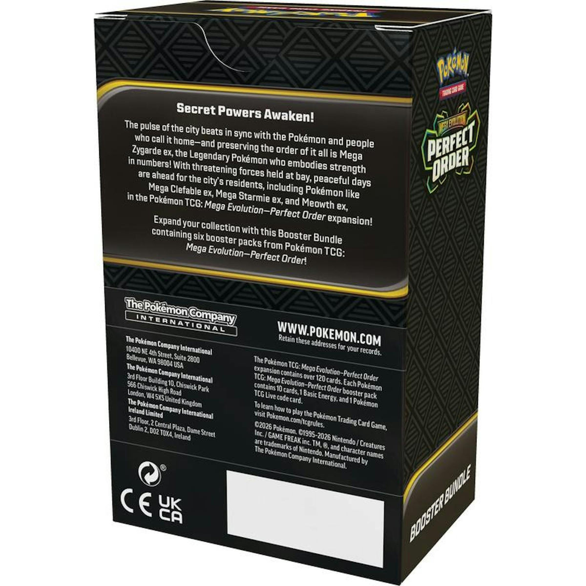 Pokemon Mega Evolution: Perfect Order 6-Pack Booster 25-Bundle Case