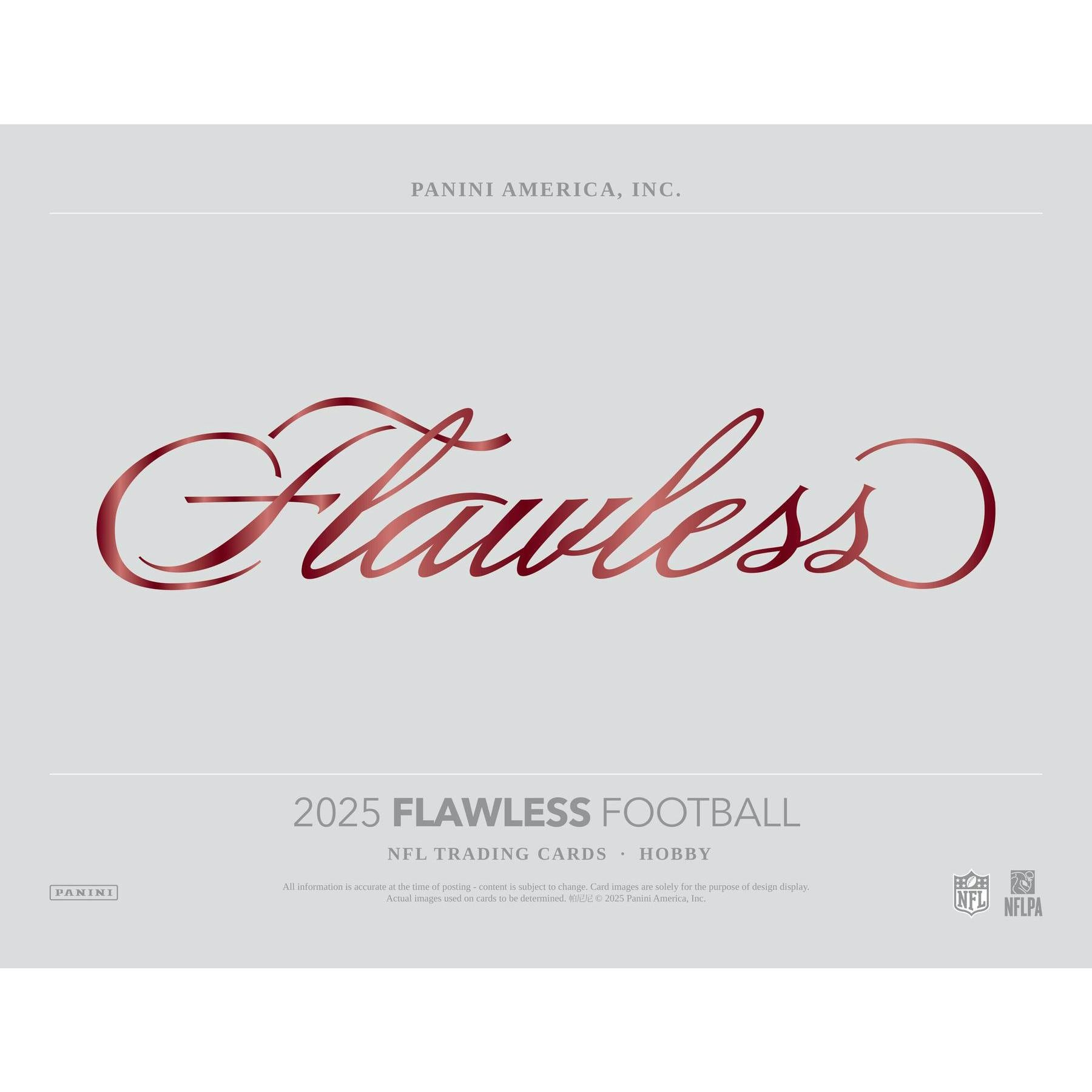 2025 Panini Flawless Football Hobby 2-Box Case