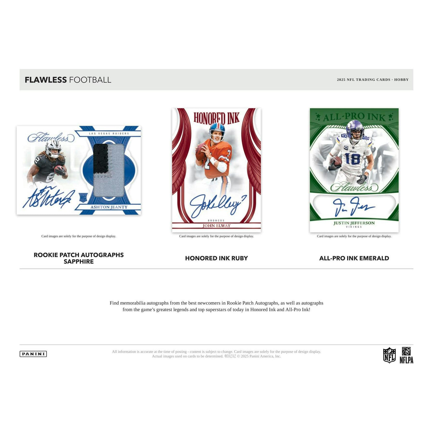 2025 Panini Flawless Football Hobby 2-Box Case
